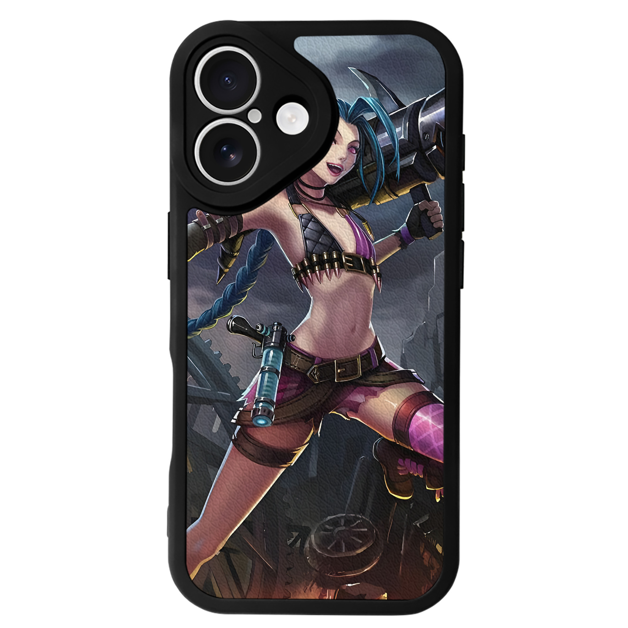 （画像用） リーグ・オブ・レジェンド League of Legends LOL 【iPhone 16シリーズ対応】シリコンスマホケース（レザー調） 材質：シリコン